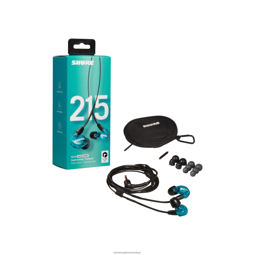 Shure se215 pro TF0ZT24 kulaklık mavi