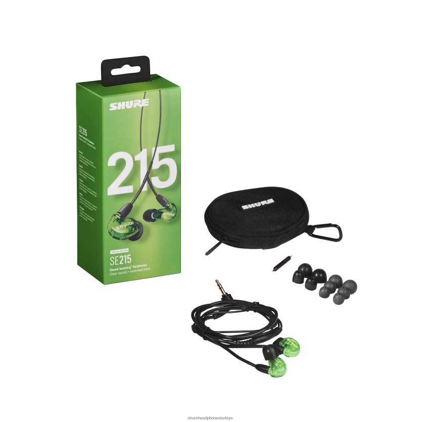 Shure se215 pro TF0ZT25 kulaklık yeşil