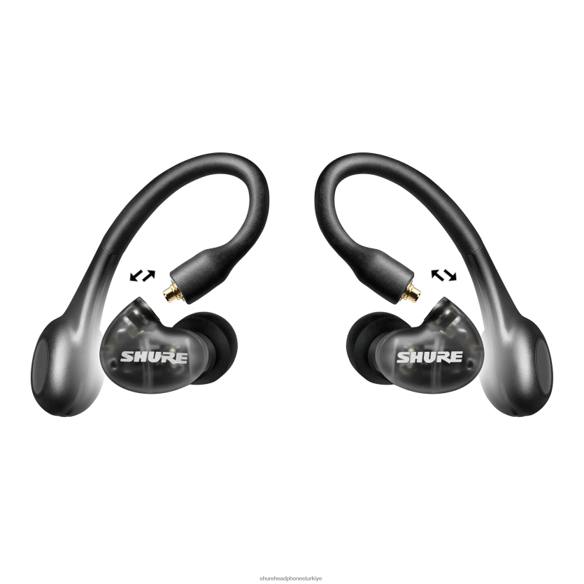 Shure aonic 4 gerçek kablosuz kulaklık paketi gen 2 TF0ZT10 ürün paketleri siyah