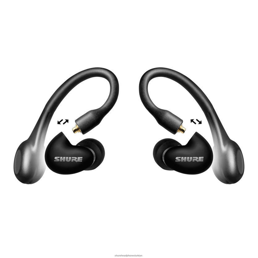 Shure aonic 5 gerçek kablosuz kulaklık paketi gen 2 TF0ZT12 ürün paketleri siyah