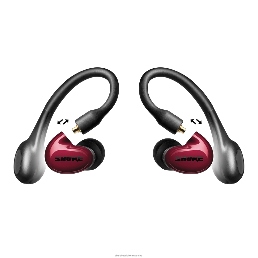 Shure aonic 5 gerçek kablosuz kulaklık paketi gen 2 TF0ZT14 ürün paketleri kırmızı
